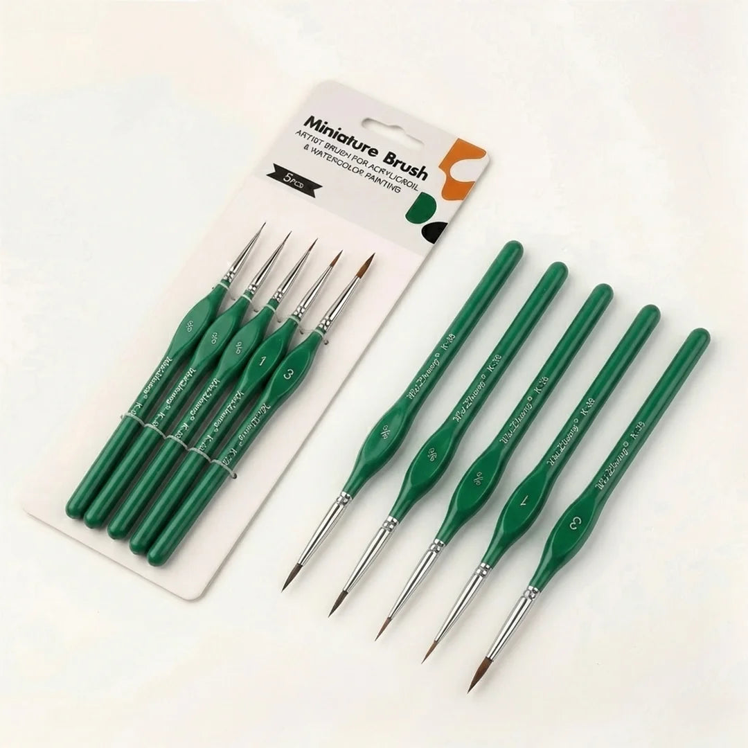 Detail brush set for fine painting