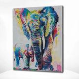 Paint by Numbers Elephant and Baby