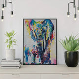 Paint by Numbers Elephant and Baby