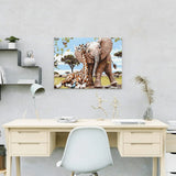 Paint by Numbers Elephant and Giraffe