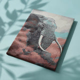 Paint by Numbers Elephant with Pink Cloud