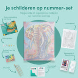 Paint by Numbers Elephant with Cheerful Colours