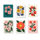Striking Flowers - Paint by Numbers Mini Set of 6