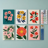 Striking Flowers - Paint by Numbers Mini Set of 6