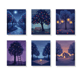 Orchard Night with Stars - Paint by Numbers Mini Set of 6