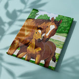 Paint by Numbers Horse and Foal