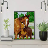 Paint by Numbers Horse and Foal