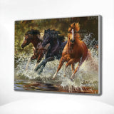 Paint by Numbers Horses in the Sea