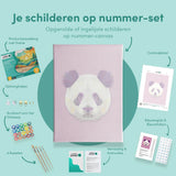 Paint by Numbers Panda Polygon