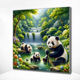 Diamond Painting Pandas at the Lake
