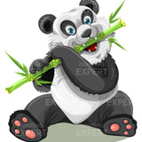 Paint by Numbers Panda with Bamboo