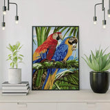 Paint by Numbers Parrot