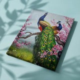 Paint by Numbers Peacocks with Pink Flowers