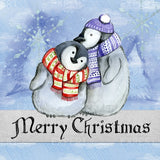 Paint by Numbers Penguins Christmas