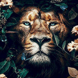 Paint by Numbers Portrait of a Lion