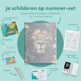 Paint by Numbers Portrait of a Lion