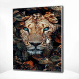 Paint by Numbers Portrait of a Tiger