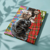 Paint by Numbers Puppy and Kitten