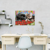 Paint by Numbers Puppy and Kitten
