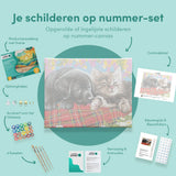 Paint by Numbers Puppy and Kitten