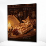 Paint by Numbers Purrperoni Pizza