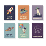 Retro Space Wonders - Paint by Numbers Mini Set of 6