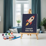 Retro Space Wonders - Paint by Numbers Mini Set of 6