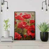 Paint by Numbers Red Flowers