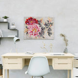 Paint by Numbers Red and Pink Flowers