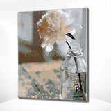 Paint by Numbers Rose on the Table