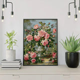 Paint by Numbers Pink Flowers in a Vase