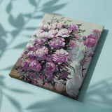 Paint by Numbers Pink Flowers on Table
