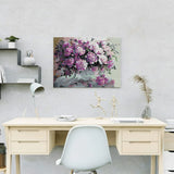Paint by Numbers Pink Flowers on Table