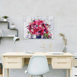 Paint by Numbers Pink Flowers with Coffee Cups