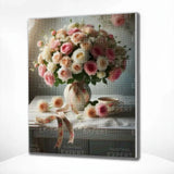 Diamond Painting Roses in a Vase