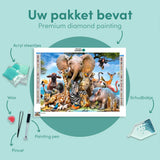 Diamond Painting Safari with Animals