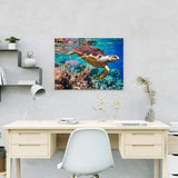 Paint by Numbers Turtle Sea