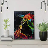 Paint by Numbers Turtles Coloured