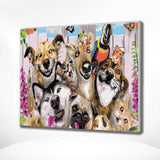 Paint by Numbers Selfie Dogs