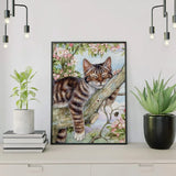 Paint by Numbers Sleeping Cat Tree
