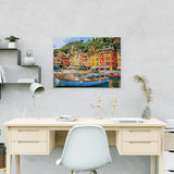 Paint by Numbers Town with Boat