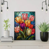 Paint by Numbers Radiant Tulips in Full Bloom