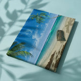 Paint by Numbers Beach with Boat and Sea