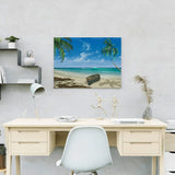 Paint by Numbers Beach with Boat and Sea