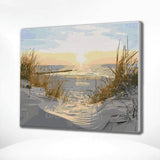 Paint by Numbers Beach with Sun