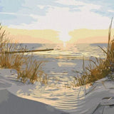 Paint by Numbers Beach with Sun