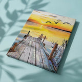 Paint by Numbers Beach with Sunset