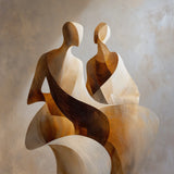 Diamond Painting Flowing Couple Abstract Figure