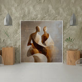 Diamond Painting Flowing Couple Abstract Figure