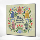 Paint by Numbers Home is where mommy is